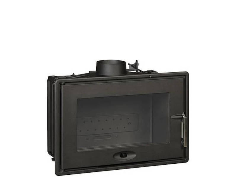 Hogar de fundición de hierro Optimo Invicta, con cenicero y encendido rápido