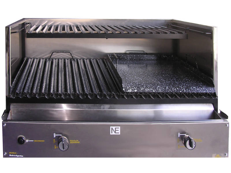Parrilla a gas para mesada de acero inoxidable Parrilla a gas para mesada de acero inoxidable