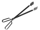 Pinza para manejo de brasas y leña