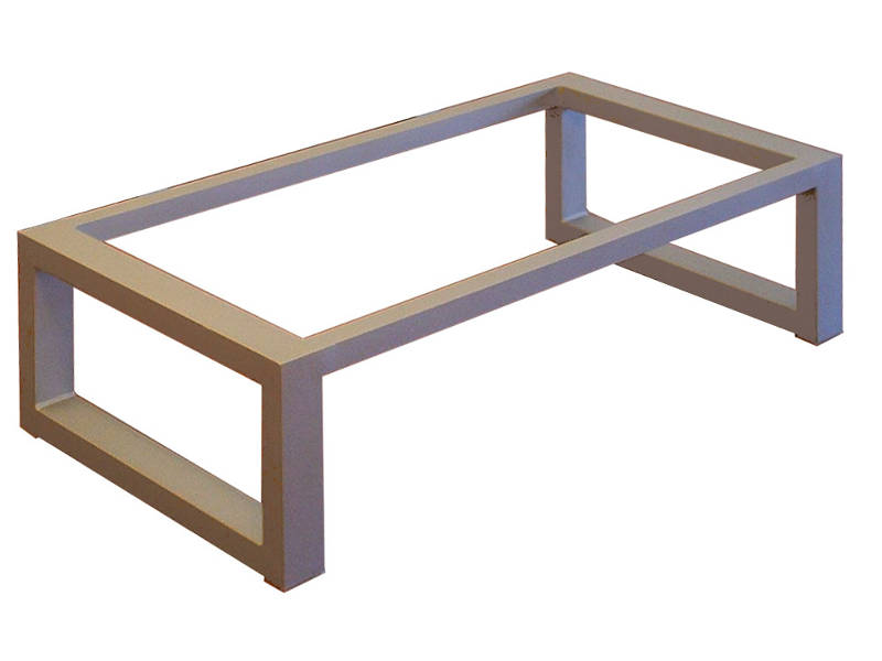 Base de mesa ZEUS de 120x60 para usar con tablero de vidrio, madera, mármol...