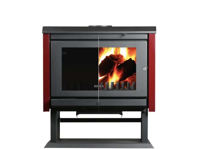 Estufa a leña BOSCA GOLD 800 Black Vision