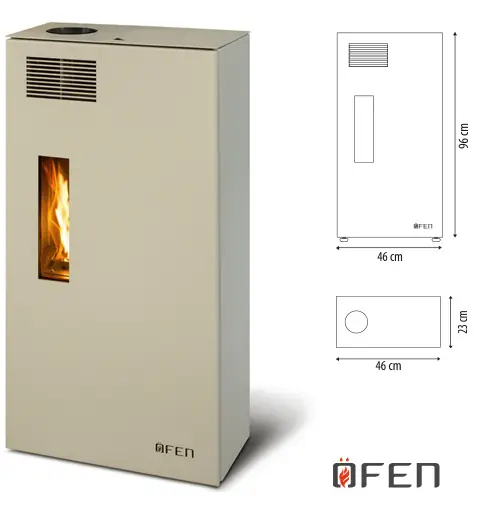 Estufa de Pellets de aserrín