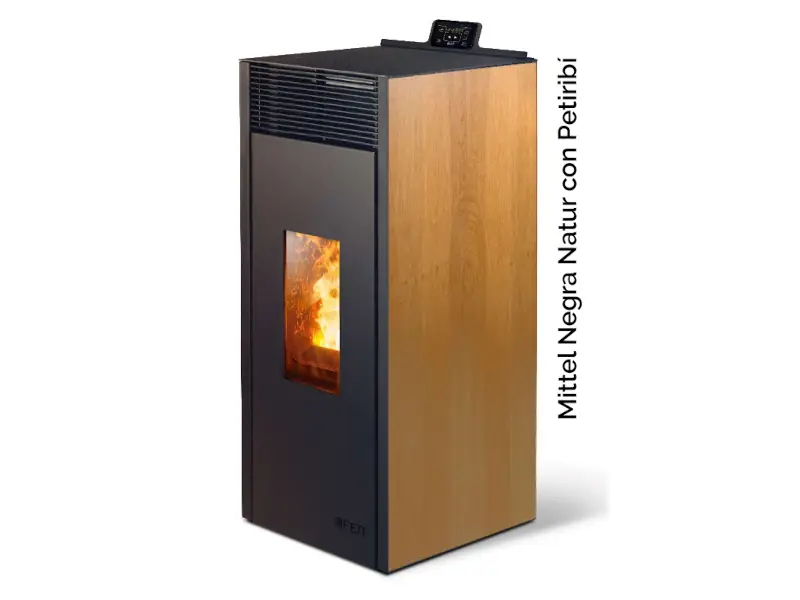Estufa de pellet Ofen Mittel Glatt Natur